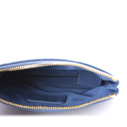 Chanel Caviar Quilted Small Cosmetic Case Blue 5 of 10