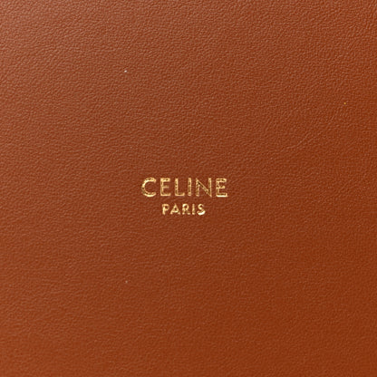 Celine Canvas Calfskin Logo Bucket 16 Bag Natural Tan 7 of 12