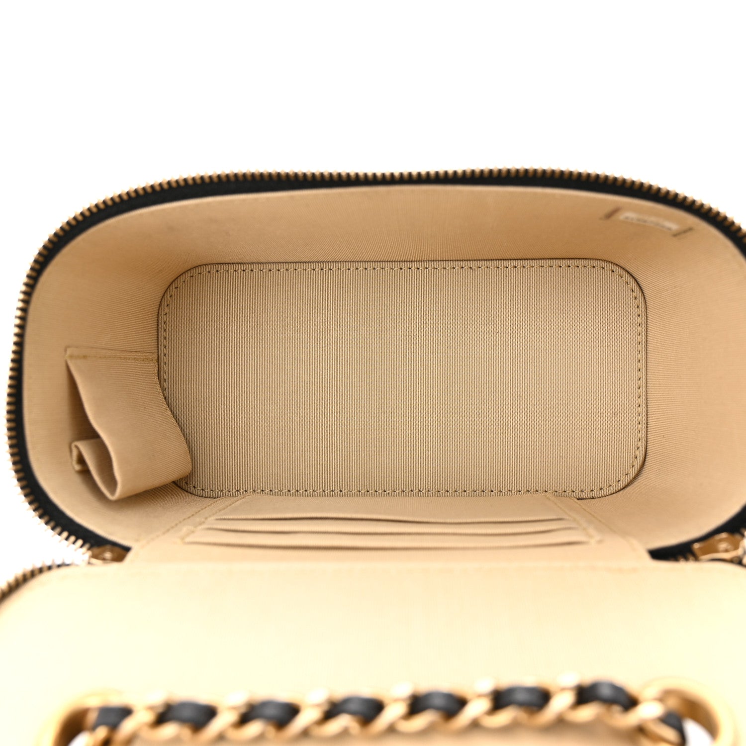 Chanel Lambskin Quilted Pearl Crush Small Vanity Case With Chain Black 5 of 10