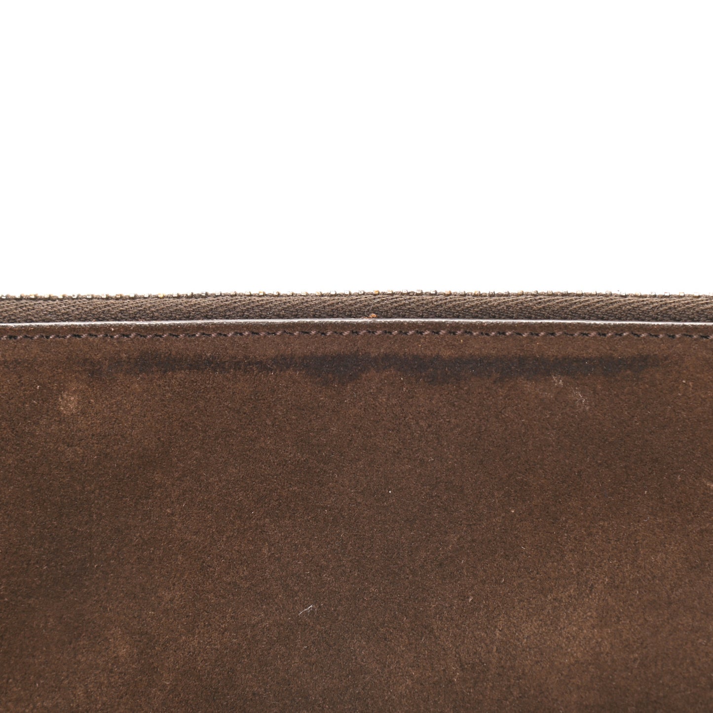 Suede Calfskin Small Fringe Crossbody Bag Brown