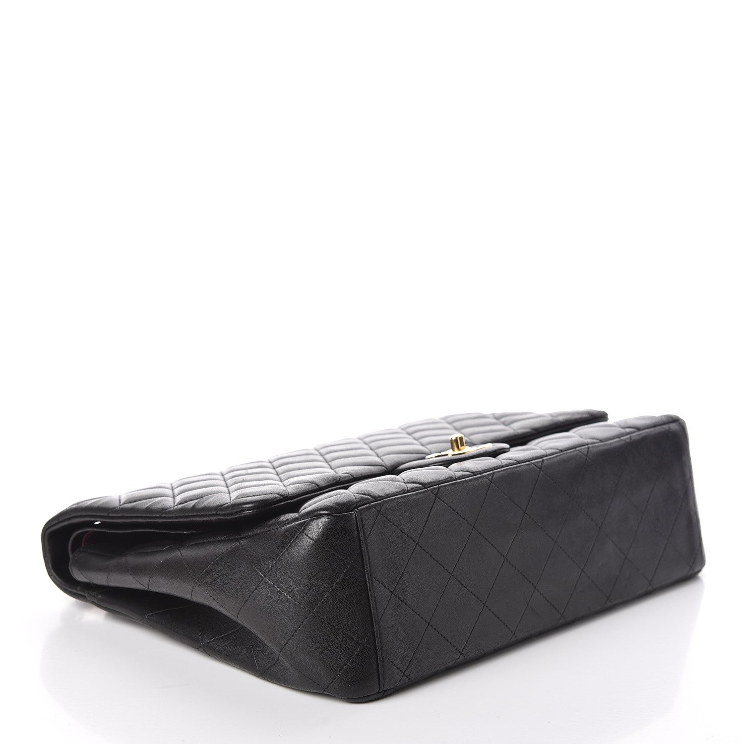 Chanel Lambskin Quilted Maxi Double Flap Black 4 of 17