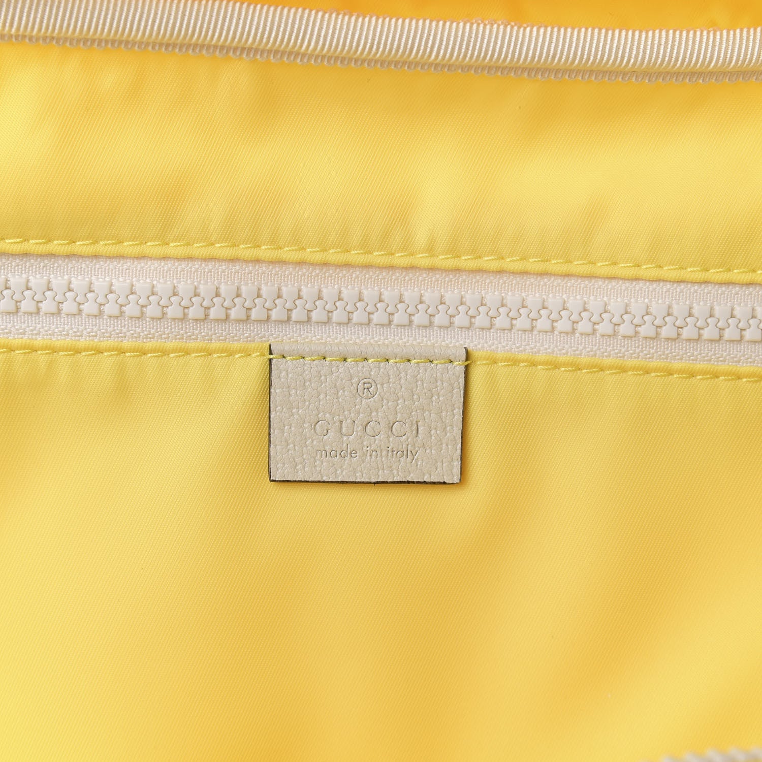 Gucci Nylon Twill Blind For Love Backpack Yellow 5 of 8