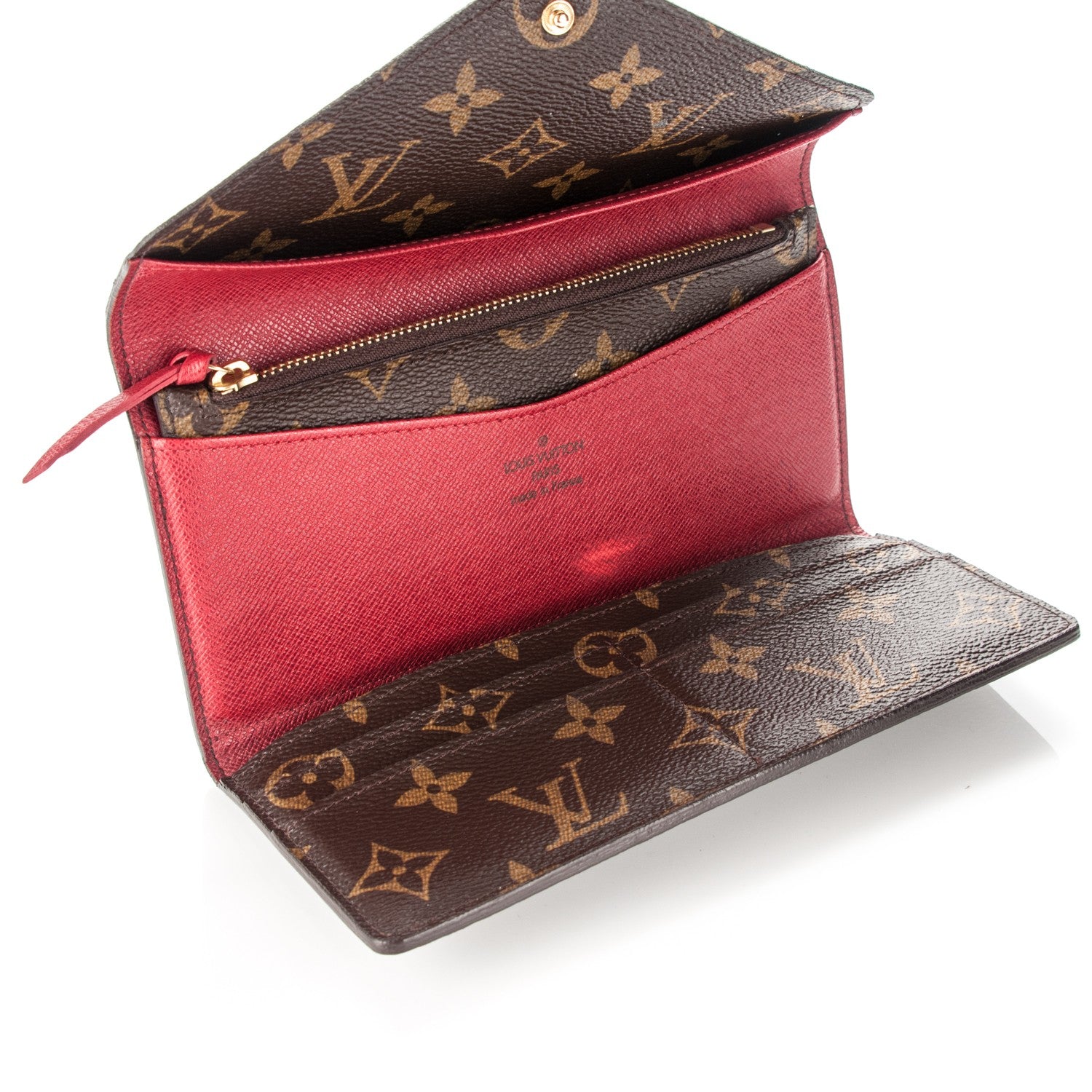 Louis Vuitton Monogram Josephine Wallet Red 5 of 7