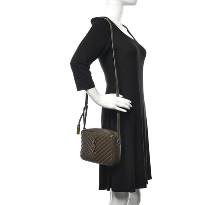 Saint Laurent Calfskin Matelasse Monogram Lou Camera Bag Faggio 2 of 10