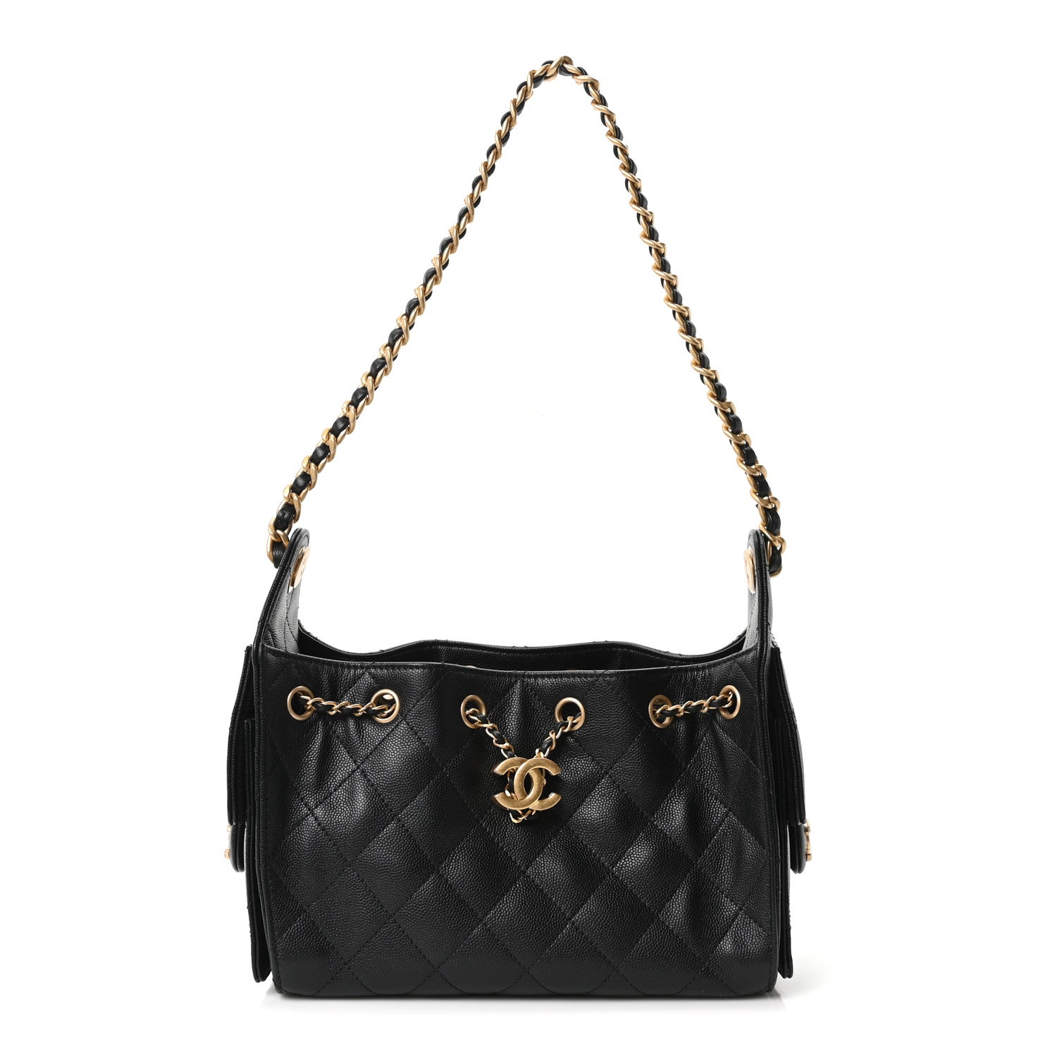 Chanel Caviar Quilted Mini Chanel 25 Handbag Black 1 of 10