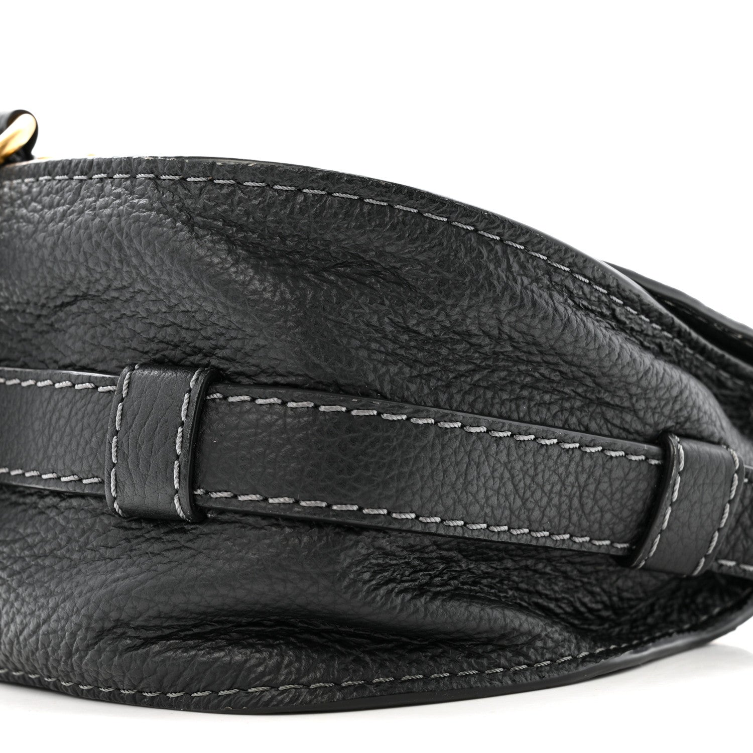 Chloe Calfskin Mini Marcie Round Crossbody Bag Black 9 of 12