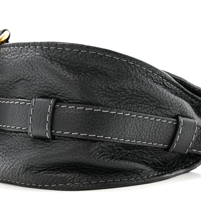 Chloe Calfskin Mini Marcie Round Crossbody Bag Black 9 of 12