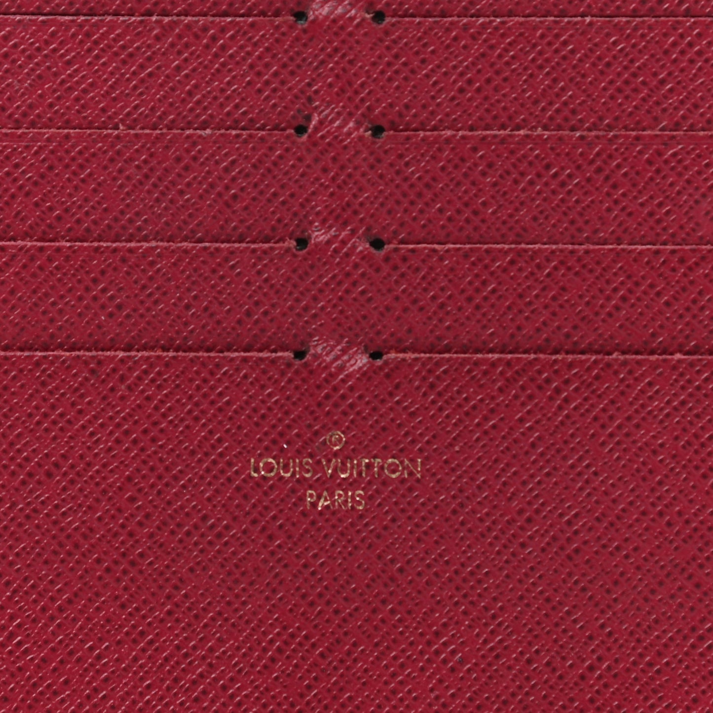 Calfskin Felicie Card Holder Insert Fuchsia
