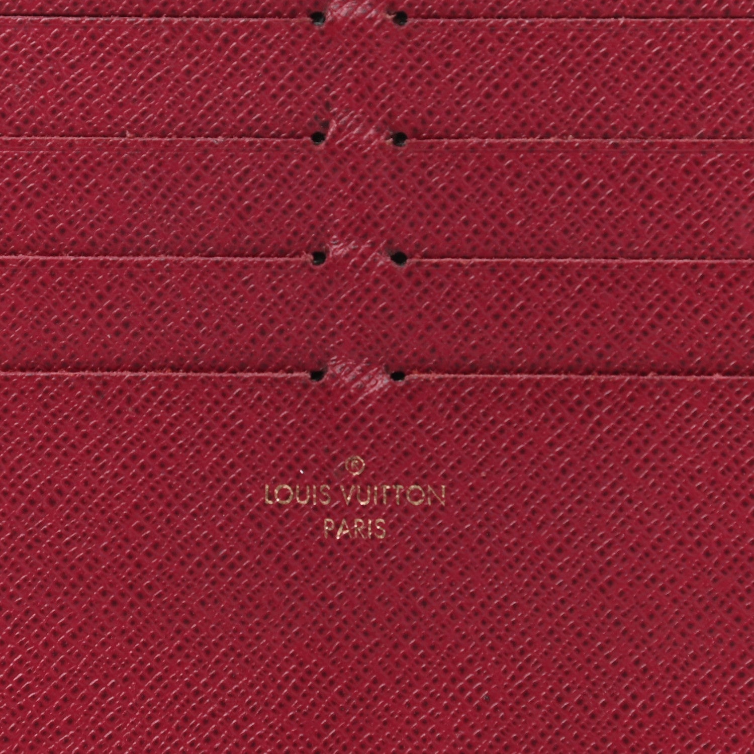 Louis Vuitton Calfskin Felicie Card Holder Insert Fuchsia 6 of 7