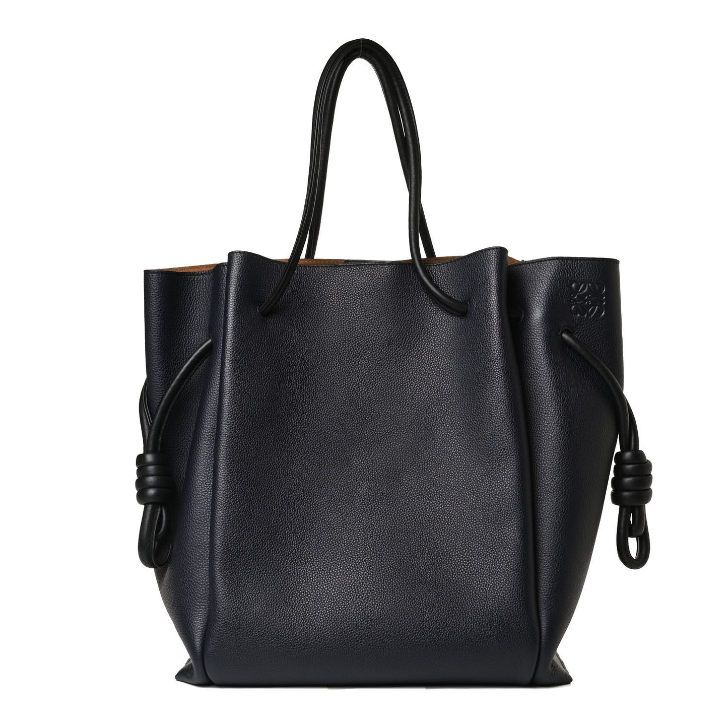 Calfskin Medium Flamenco Knot Bag Midnight