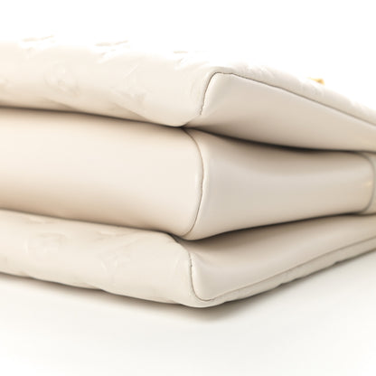 Louis Vuitton Lambskin Embossed Monogram Coussin PM Beige Cream 11 of 12