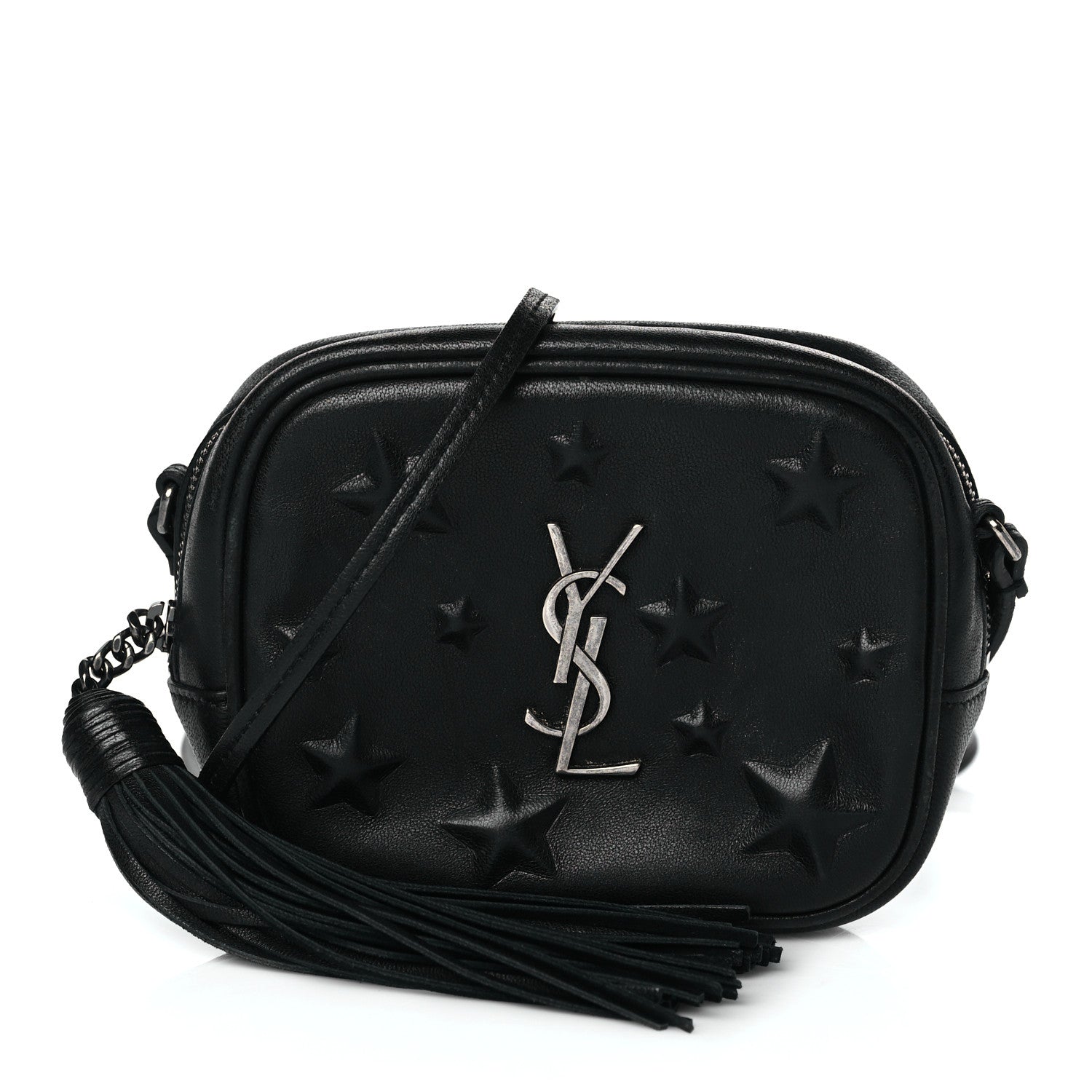 Saint Laurent Nappa Embossed Star Monogram Blogger Bag Black 1 of 10