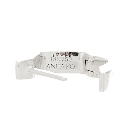 Anita Ko 18K White Gold Diamond Baguette Georgie Huggie Earrings 4 of 5