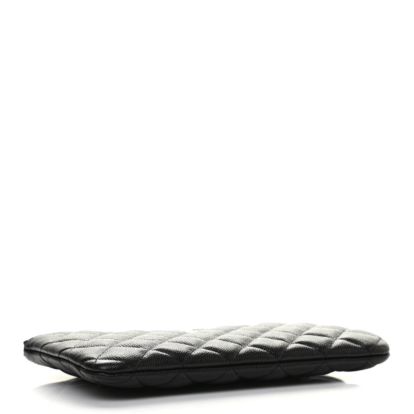 Caviar Quilted Cosmetic Case Black