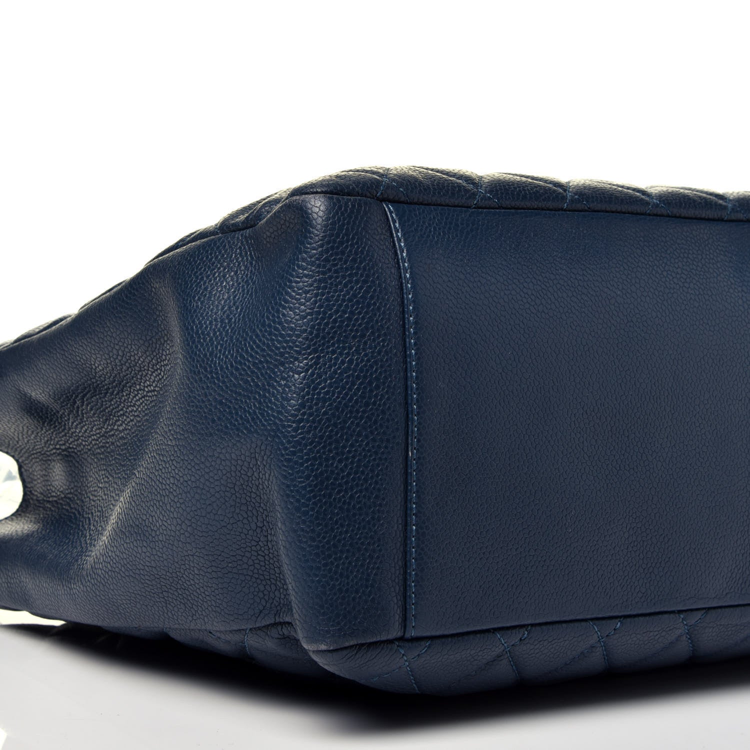 Chanel Caviar Quilted Grand Shopping Tote GST Dark Blue 9 of 11