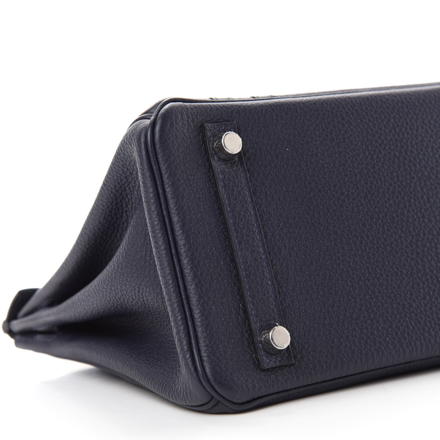 Hermes Togo Swift Officier Birkin 25 Bleu Nuit Vert Cypress 6 of 11