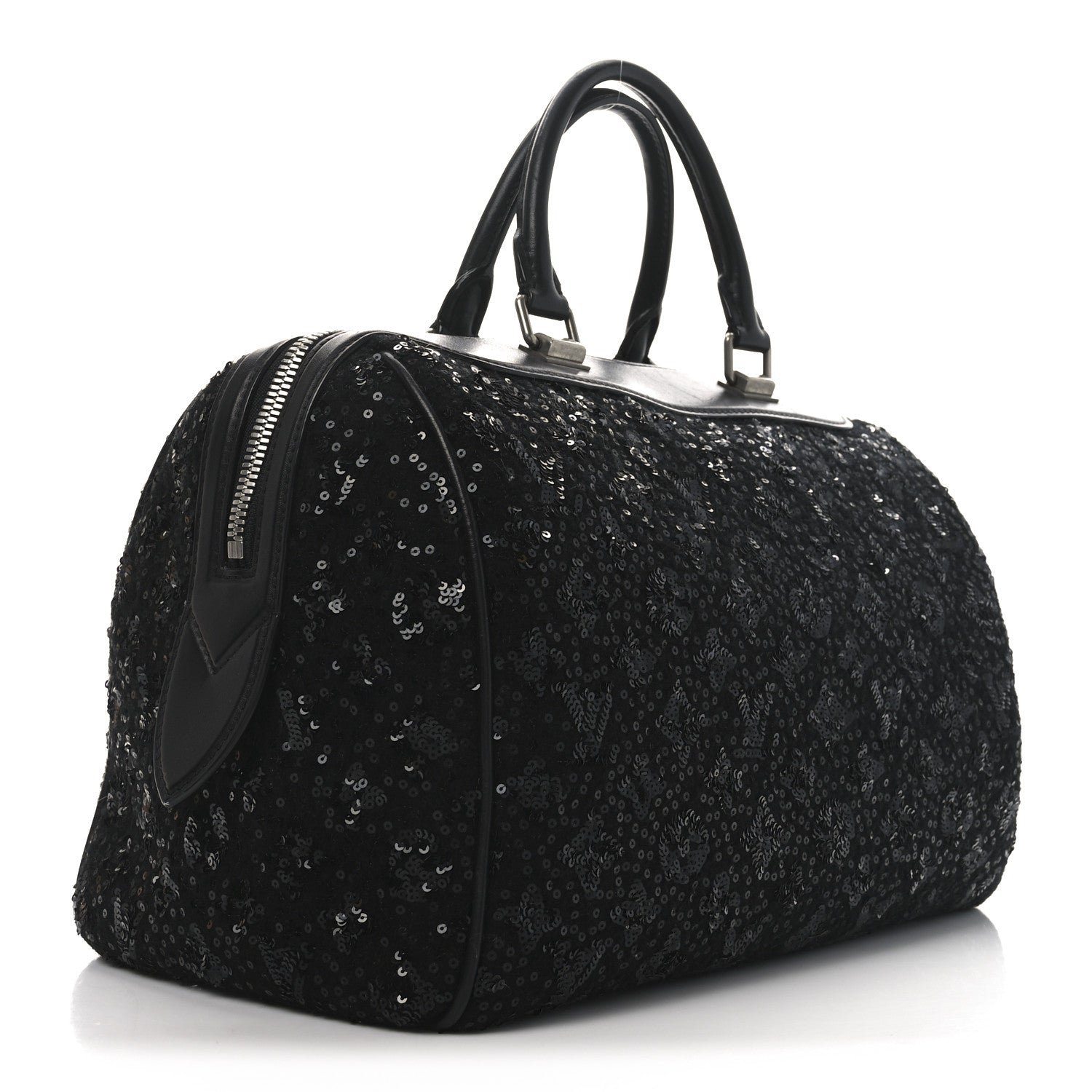 Louis Vuitton Sequin Monogram Sunshine Express Speedy Black 3 of 9