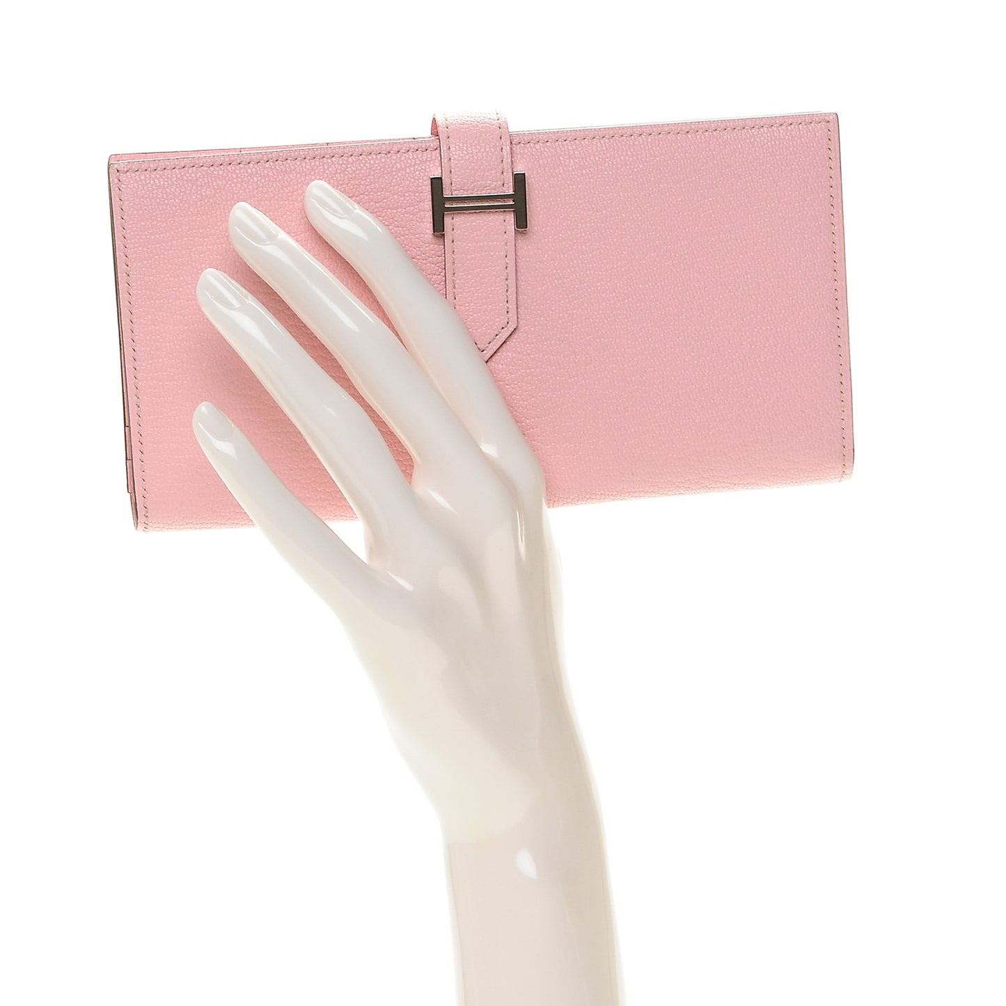 Chevre Mysore Bearn Gusset Wallet Rose Sakura