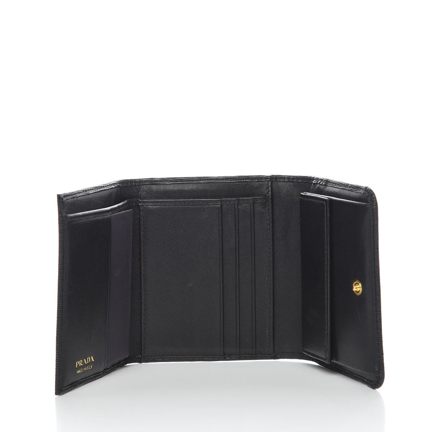 Vitello Move Tri-Fold Compact Wallet Black