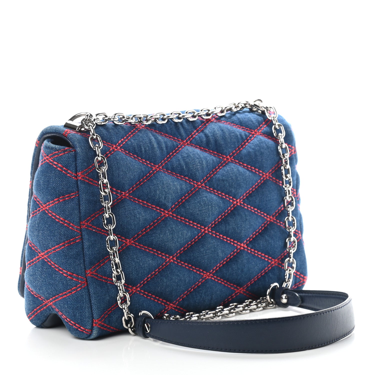 Louis Vuitton Denim Malletage GO-14 MM Denim Dark 3 of 8