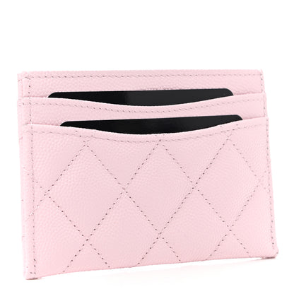 Chanel Caviar Quilted Card Holder Light Pink 3 of 8