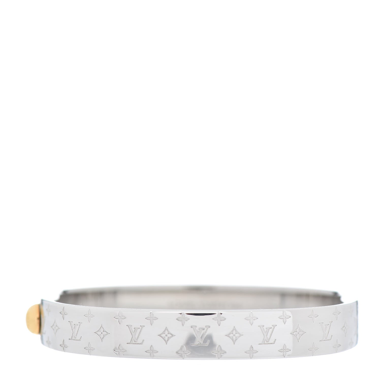 Louis Vuitton Palladium Monogram Nanogram Cuff M 1 of 4