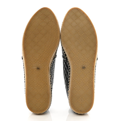 Gucci Microguccissima Signature Espadrilles 38.5 Black 5 of 9