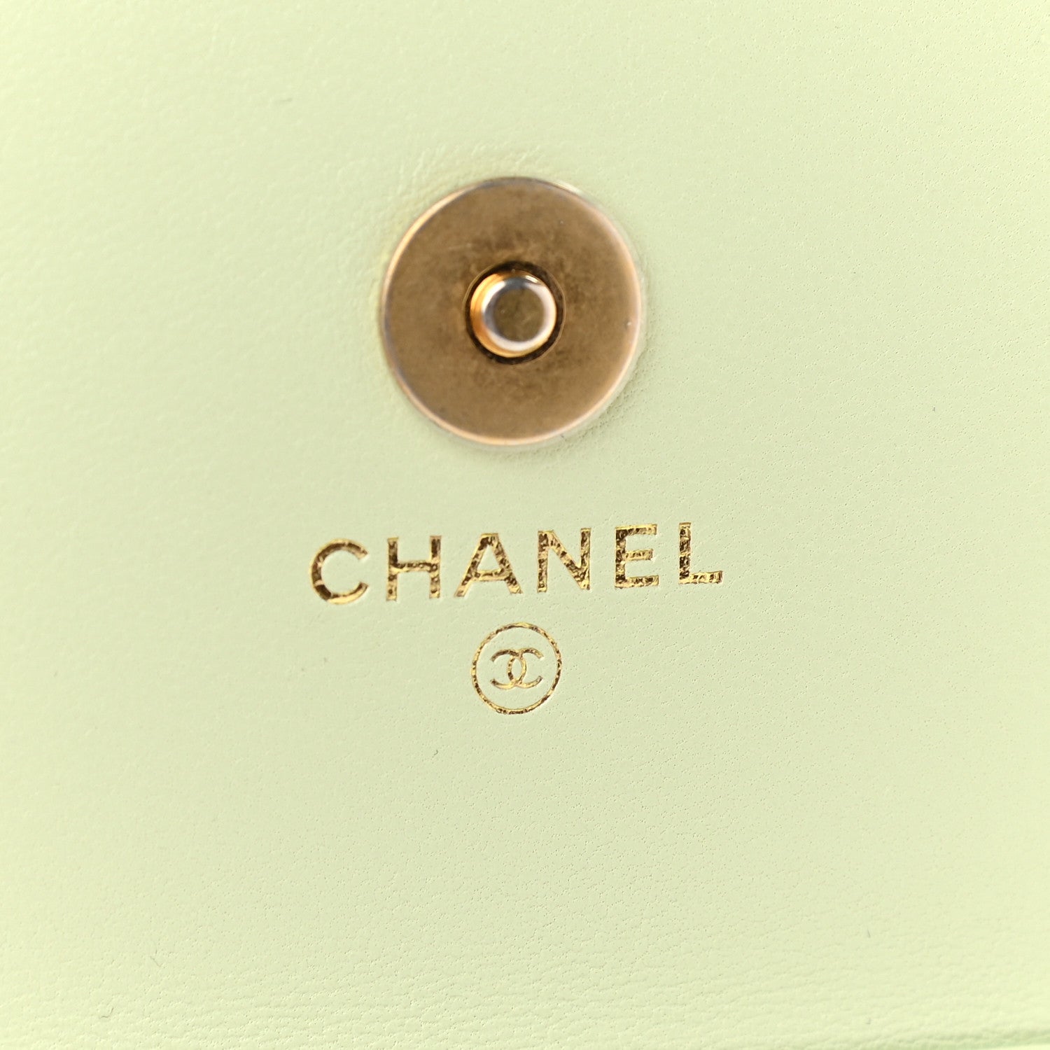 Chanel Lambskin Quilted Chanel 19 Clutch With Chain Light Green 6 of 10