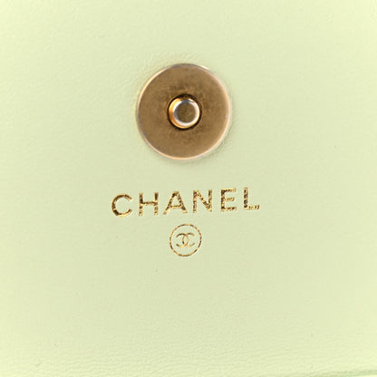 Chanel Lambskin Quilted Chanel 19 Clutch With Chain Light Green 6 of 10