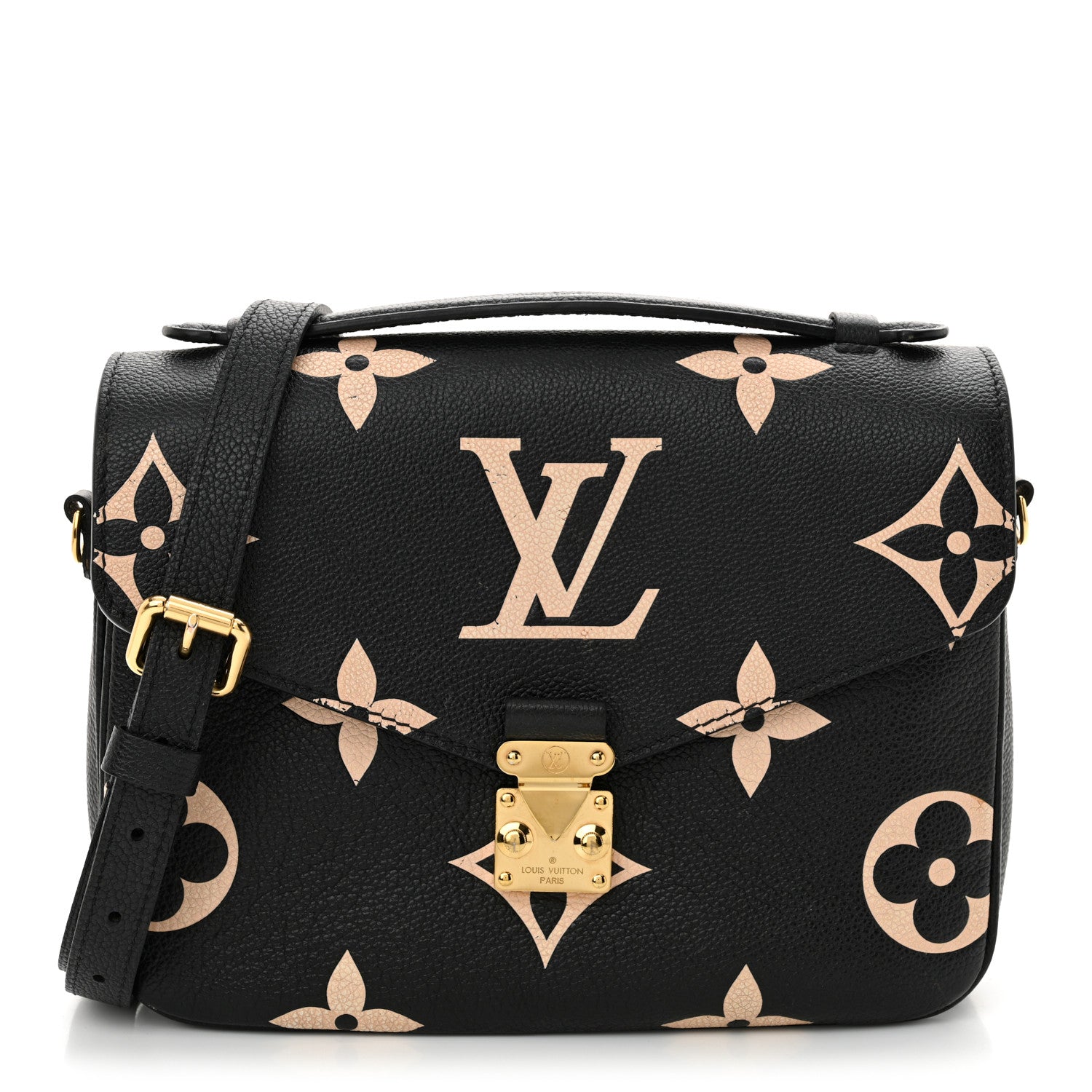 Louis Vuitton Empreinte Monogram Giant Pochette Metis Black Beige 1 of 11