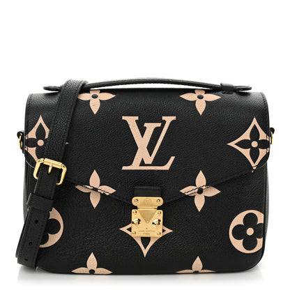 Louis Vuitton Empreinte Monogram Giant Pochette Metis Black Beige 1 of 11