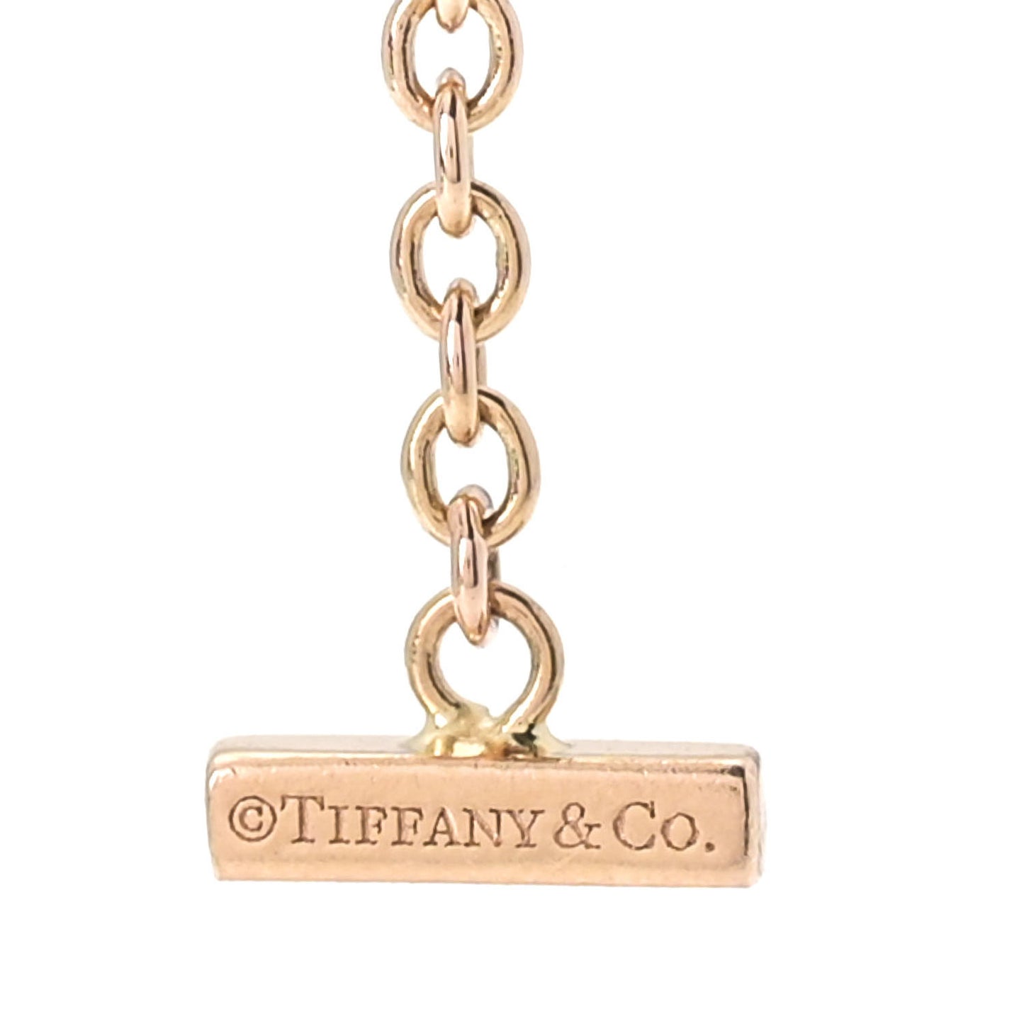 18K Rose Gold Diamond T Smile Bracelet