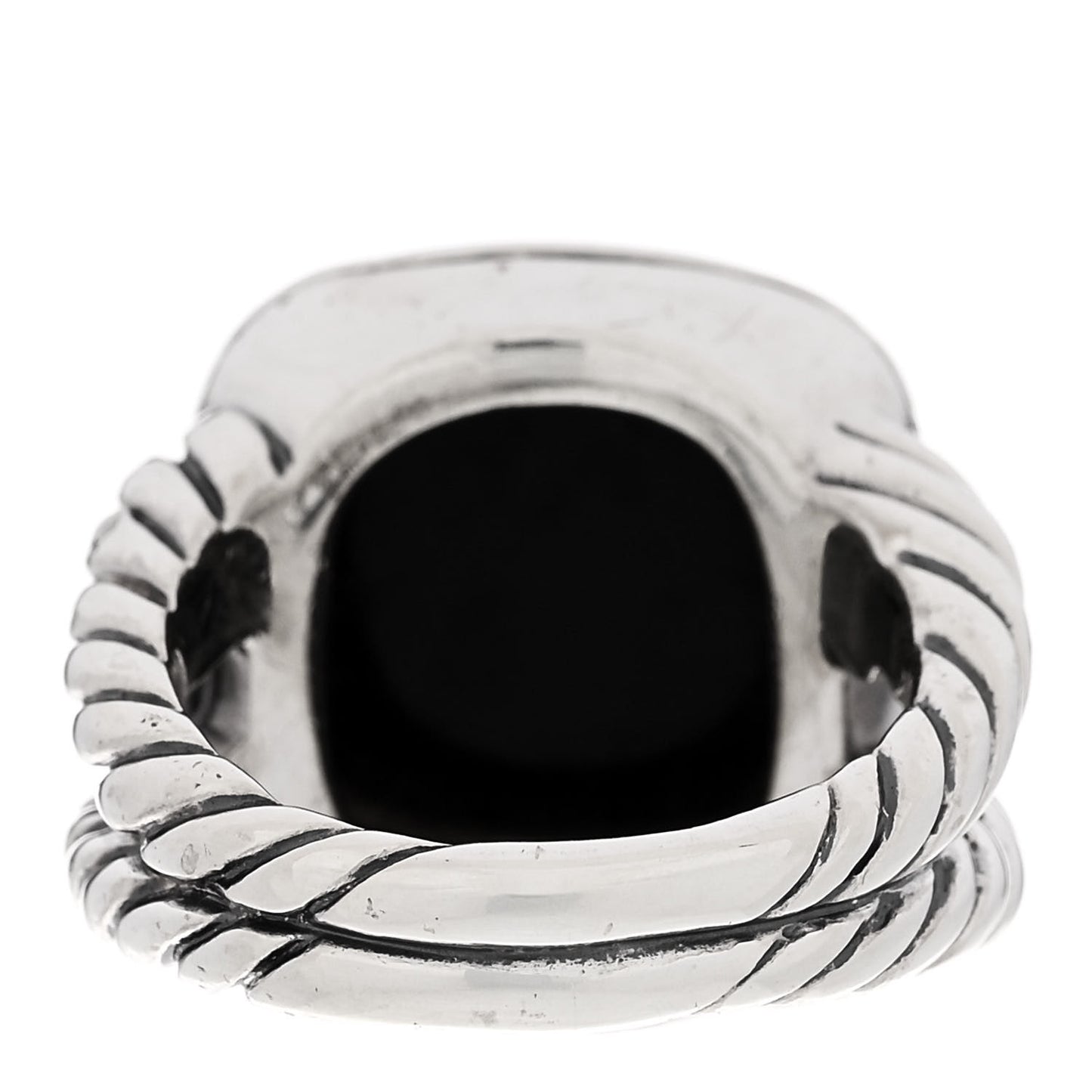 Sterling Silver Black Onyx 14mm Albion Ring 54 6.75