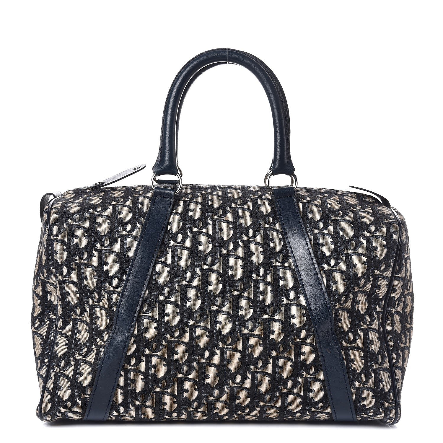 Christian Dior Monogram Boston Navy Blue 1 of 15