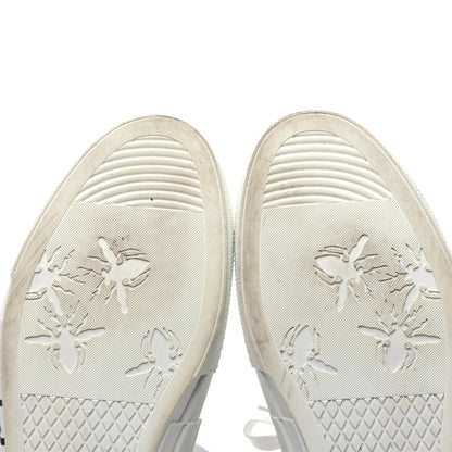 Christian Dior X SHAWN STUSSY Canvas Oblique Bee Mens B23 High Top Sneakers 41 White Black 13 of 15