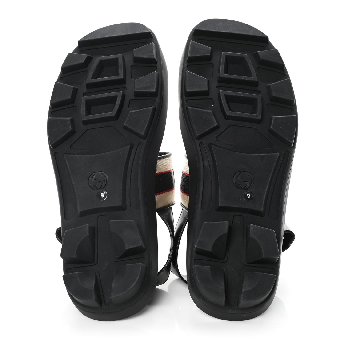 Nylon Cirano Lux Stripe Mens Cleat Sole Slingback Sandals 9 Ecru Poppy Black
