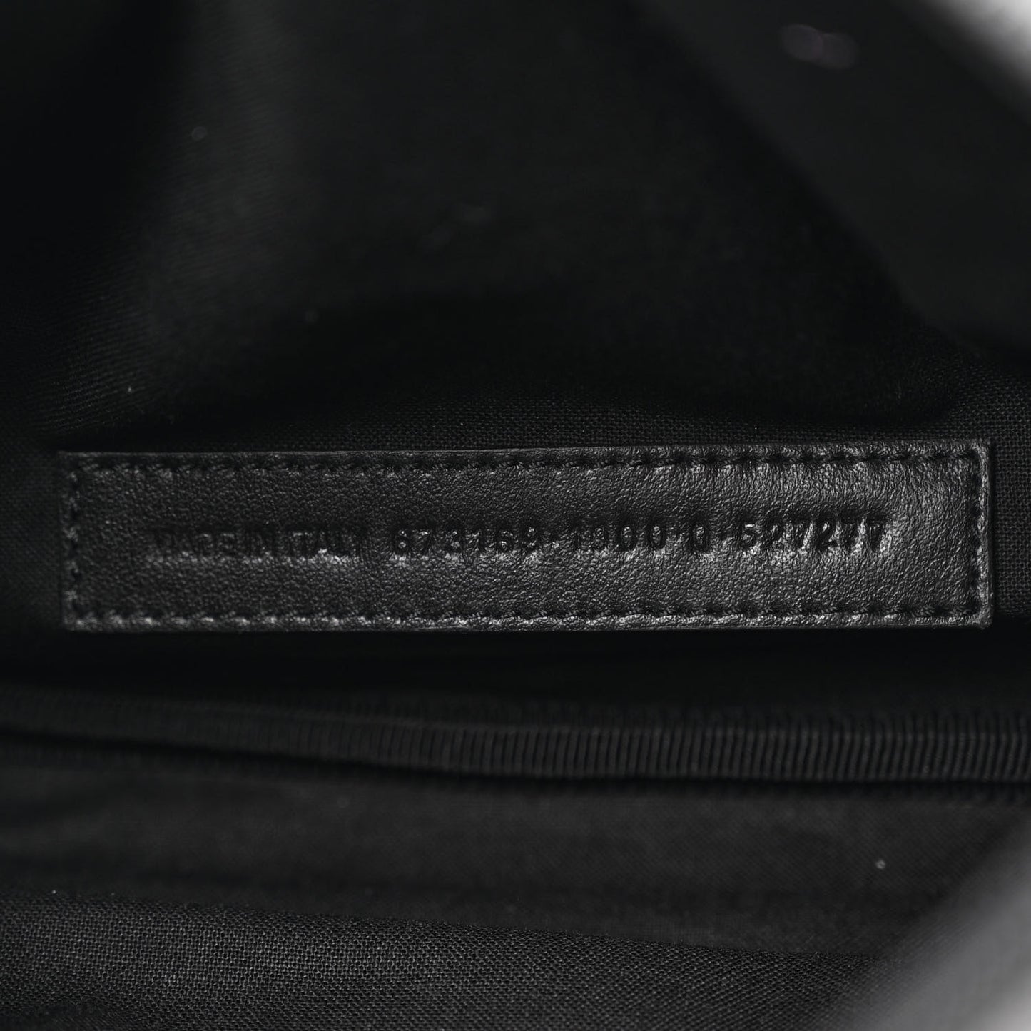 Grained Calfskin Explorer Crossbody Flat Pouch Black