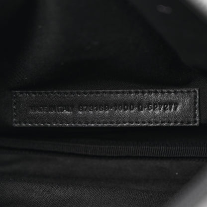 Balenciaga Grained Calfskin Explorer Crossbody Flat Pouch Black 7 of 10