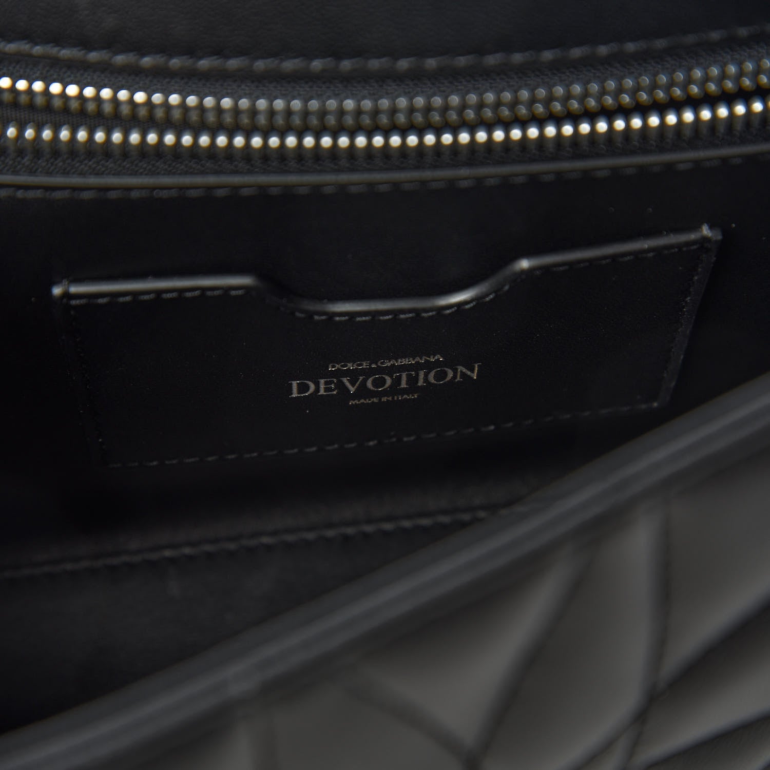 Dolce & Gabbana Lambskin Devotion Shoulder Bag Black 9 of 11