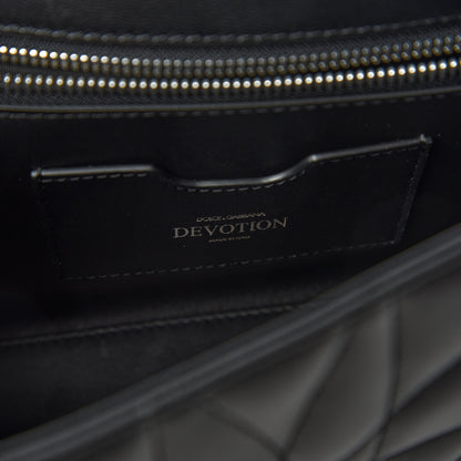 Dolce & Gabbana Lambskin Devotion Shoulder Bag Black 9 of 11