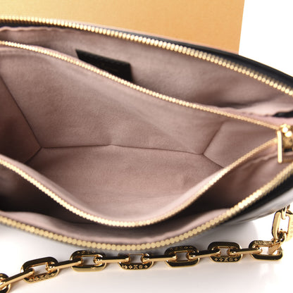 Louis Vuitton Lambskin Embossed Monogram Coussin PM Black 5 of 11