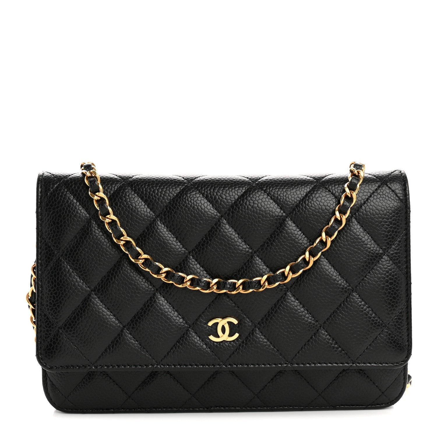Chanel Caviar Quilted Wallet On Chain WOC Black 1 of 11