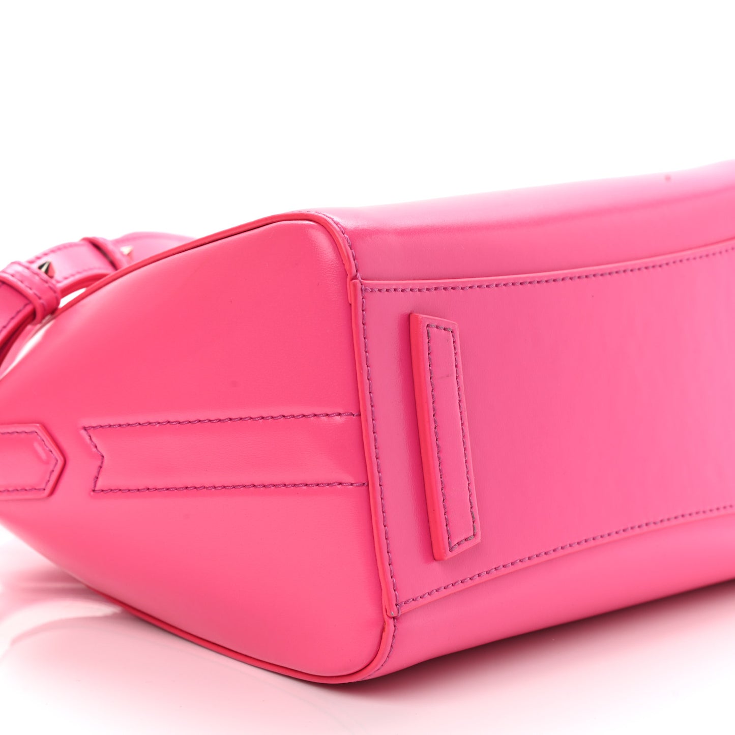 Shiny Lord Calfskin Mini Antigona Shocking Pink