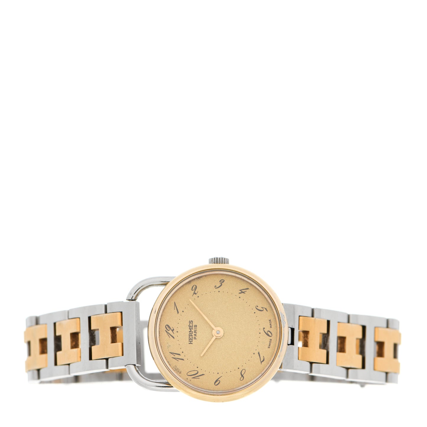 Stainless Steel 25mm Arceau Clipper Quartz Watch Gold