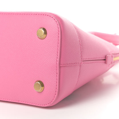 Balenciaga Signature Grained Calfskin Logo S Ville Top Handle Bag Rose Bubblegum Black 10 of 11