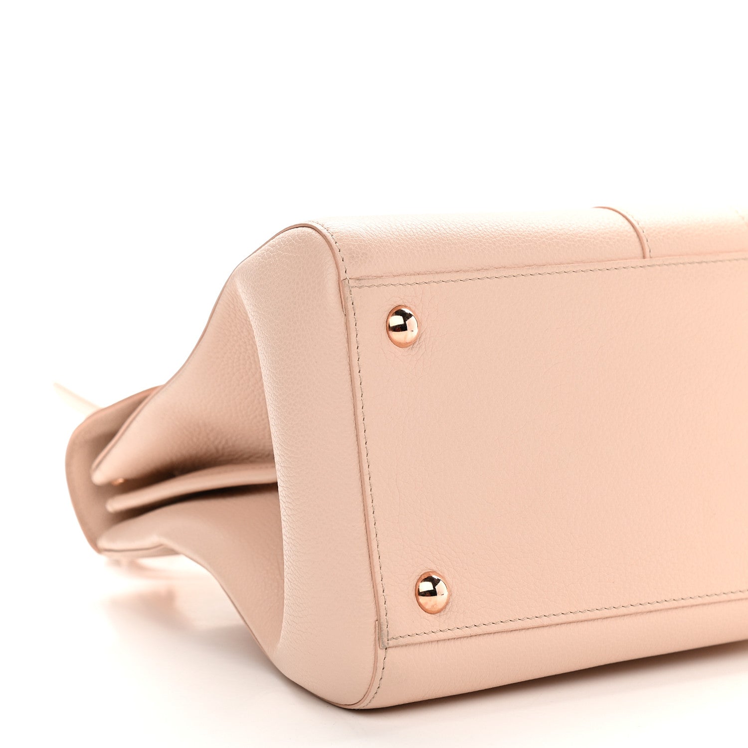 Delvaux Grained Calfskin MM Brillant Satchel Nude 9 of 11