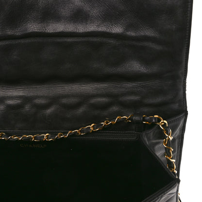 Chanel Lambskin Quilted Jumbo XL Maxi Single Flap Black 10 of 10