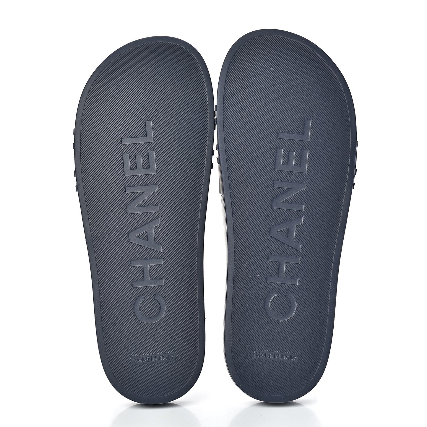 PVC CC Mules Sandals 39 Navy Gold