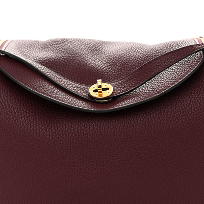 Hermes Taurillon Clemence Lindy 34 Bordeaux 7 of 10