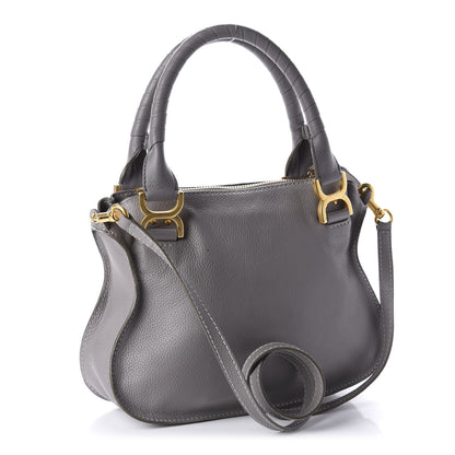 Chloe Calfskin Small Marcie Satchel Cashmere Grey 3 of 10